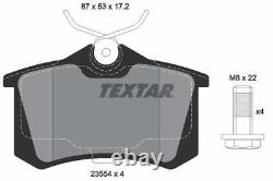 TEXTAR Brake Discs & Pads Front & Rear Braking Service Set Fits Audi A3