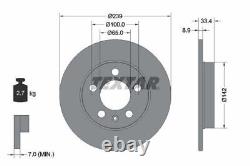 TEXTAR Brake Discs & Pads Front & Rear Braking Service Set Fits Audi A3