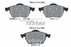 TEXTAR Brake Discs & Pads Front & Rear Braking Service Set Fits Audi A3