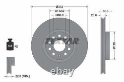 TEXTAR Brake Discs & Pads Front & Rear Braking Service Set Fits Audi Seat VW