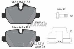 TEXTAR Brake Discs & Pads Front & Rear Braking Service Set Fits BMW 3 Series