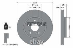 TEXTAR Brake Discs & Pads Front & Rear Braking Service Set Fits Honda CR-V