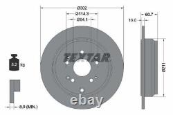 TEXTAR Brake Discs & Pads Front & Rear Braking Service Set Fits Honda CR-V