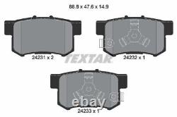 TEXTAR Brake Discs & Pads Front & Rear Braking Service Set Fits Honda CR-V