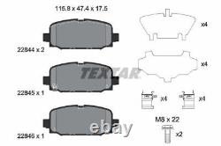 TEXTAR Brake Discs & Pads Front & Rear Braking Service Set Fits Jeep Compass