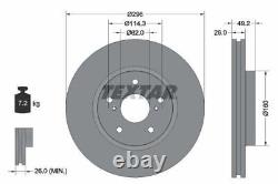 TEXTAR Brake Discs & Pads Front & Rear Braking Service Set Fits Lexus IS C