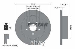 TEXTAR Brake Discs & Pads Front & Rear Braking Service Set Fits Lexus IS C