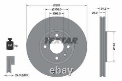 TEXTAR Brake Discs & Pads Front & Rear Braking Service Set Fits Peugeot 308 SW