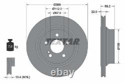 TEXTAR Brake Discs & Pads Front & Rear Braking Service Set For Mercedes-Benz CLS