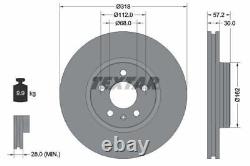 TEXTAR Brake Discs & Pads Front & Rear Braking Set Fits Audi A6 Allroad A7 Q5