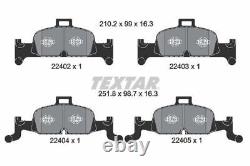 TEXTAR Brake Discs & Pads Front & Rear Braking Set Fits Audi A6 Allroad A7 Q5