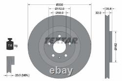 TEXTAR Brake Discs & Pads Front & Rear Braking Set Fits Audi A6 Allroad A7 Q5