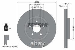 TEXTAR Brake Discs & Pads Front & Rear Braking Set Fits Jeep Grand Cherokee