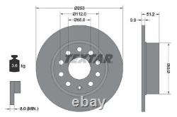 TEXTAR Brake Discs & Pads Front & Rear Fits Seat Leon Leon ST Skoda Octavia