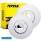 Textar Brake Discs Rotors Front & Rear Braking System Service Replacement Set