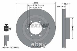 TEXTAR Brake Discs Rotors Front & Rear Braking System Service Set Fits Toyota