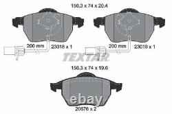 TEXTAR Brake Discs Rotors & Pads Front Braking Service Set Fits Audi A6