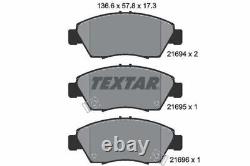 TEXTAR Brake Discs Rotors & Pads Front Braking Service Set Fits Honda Civic