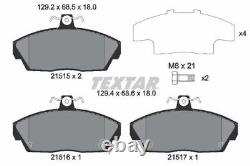 TEXTAR Brake Discs Rotors & Pads Front Braking Service Set Fits Honda Civic