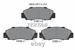 TEXTAR Brake Discs Rotors & Pads Front Braking Service Set Fits Honda Stepwgn