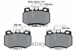 TEXTAR Brake Discs Rotors & Pads Front Braking Service Set Fits Mega Club