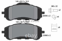 TEXTAR Brake Discs Rotors & Pads Front Braking System Service Replacement Set