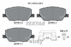 TEXTAR Brake Discs Rotors & Pads Front Braking System Service Replacement Set