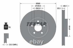 TEXTAR Brake Discs Rotors & Pads Front Braking System Service Set Fits Ford