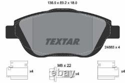 TEXTAR Brake Discs Rotors & Pads Front & Rear Braking System Service Set