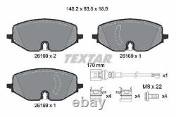 TEXTAR Brake Discs Rotors & Pads Front & Rear Braking System Service Set