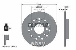 TEXTAR Brake Discs Rotors & Pads Front & Rear Braking System Service Set