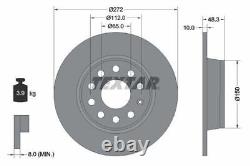 TEXTAR Brake Discs Rotors & Pads Front & Rear Braking System Service Set