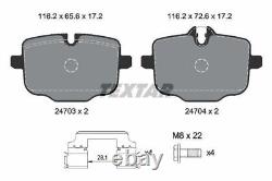 TEXTAR Brake Pads Front & Rear Braking System Service Set Fits BMW X3 X4