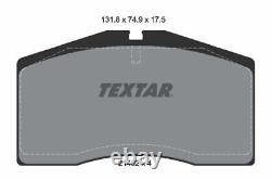 Textar 2140201 Front Axle Disc Brake Pad Set Fits Audi Porsche