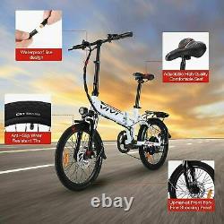 VIVI Electric Bike 20 Foldable E-Citybike Commuter Bicycle Mountain Bike 350W +