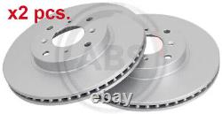 X2 Pcs Front Brake Disc Rotos X2 Pcs Set 16172 A. B. S. I