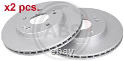 X2 Pcs Front Brake Disc Rotos X2 Pcs Set 16181 A. B. S. I