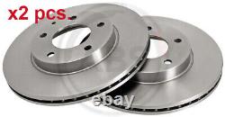 X2 Pcs Front Brake Disc Rotos X2 Pcs Set 16456 A. B. S. I