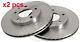 X2 Pcs Front Brake Disc Rotos X2 Pcs Set 16456 A. B. S. I