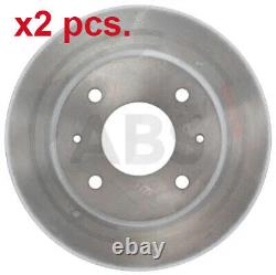 X2 Pcs Front Brake Disc Rotos X2 Pcs Set 16590 A. B. S. I