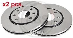 X2 Pcs Front Brake Disc Rotos X2 Pcs Set 16648 A. B. S. I