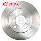 X2 Pcs Front Brake Disc Rotos X2 Pcs Set 16804 A. B. S. I