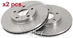 X2 Pcs Front Brake Disc Rotos X2 Pcs Set 17416 A. B. S. I