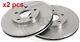 X2 Pcs Front Brake Disc Rotos X2 Pcs Set 17416 A. B. S. I