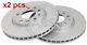 X2 Pcs Front Brake Disc Rotos X2 Pcs Set 17854 A. B. S. I