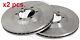 X2 Pcs Front Brake Disc Rotos X2 Pcs Set 17913 A. B. S. I