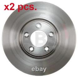 X2 Pcs Front Brake Disc Rotos X2 Pcs Set 17923 A. B. S. I