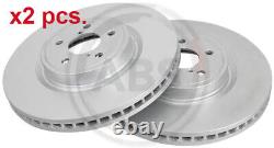 X2 Pcs Front Brake Disc Rotos X2 Pcs Set 17955 A. B. S. I