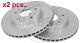 X2 Pcs Front Brake Disc Rotos X2 Pcs Set 18102 A. B. S. I