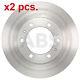 X2 Pcs Front Brake Disc Rotos X2 Pcs Set 18189 A. B. S. I